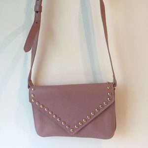 Leather Studded Crossbody